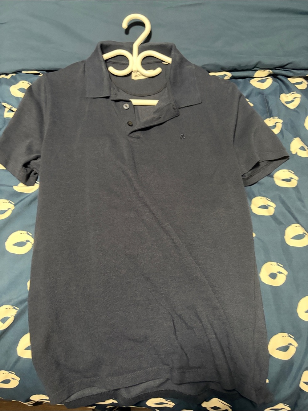 Jack and Jones Navy Blue Short Sleeve Polo